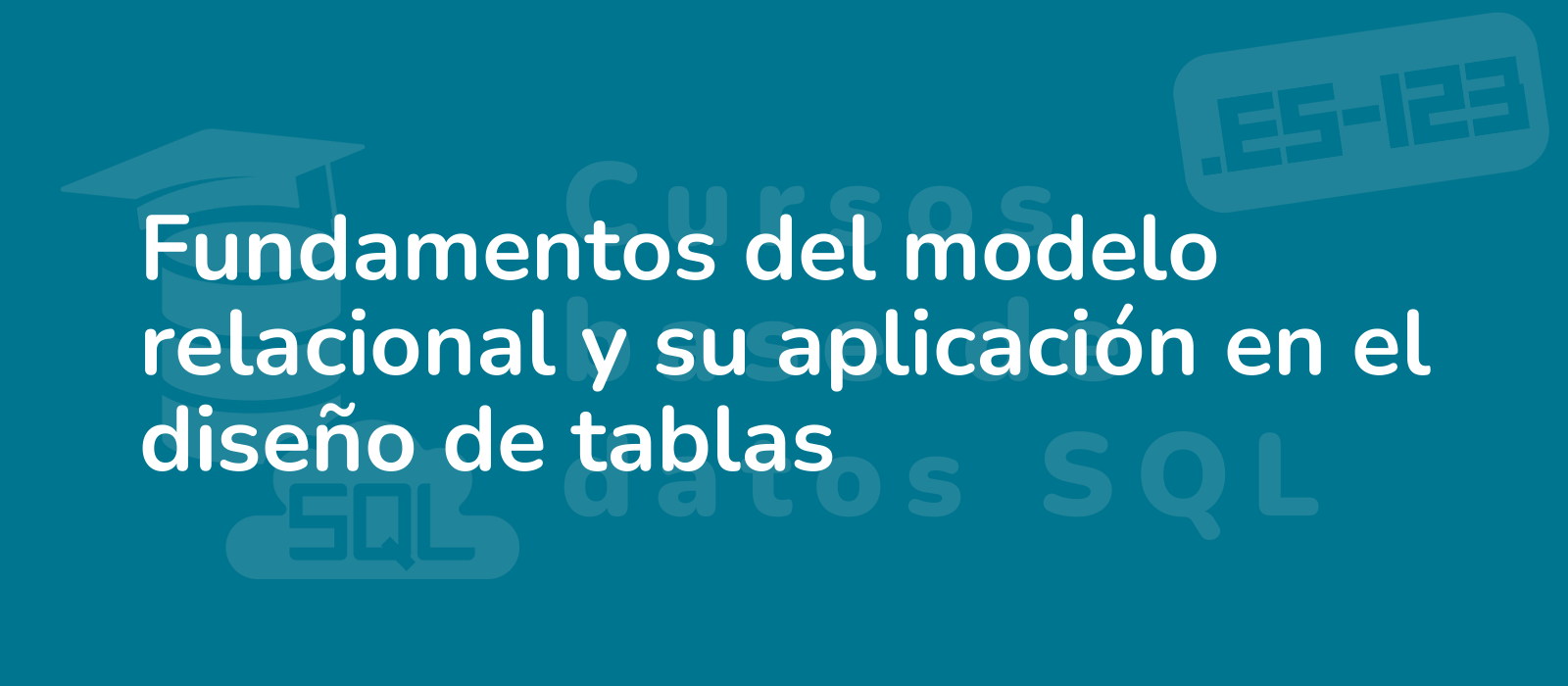 clean and minimalist representation of relational model fundamentals displayed through organized tables and diagrams in a professional and sleek style